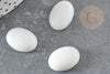 Cabochonovale jade naturel blanc 18x13mm, x1 (G1315)