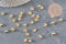 Cache-noeud chaine boule acier 304 doré avec trou 6mm, x10 (G7318)-Cache-noeuds-Gingerlily Perles