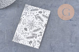 Cartes à bijoux 9x6 cm, x20 (G10851)