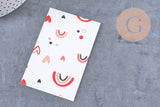 Cartes à bijoux 9x6 cm, x20 (G10851)