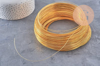 Cercle fil de cuivre doré 0.6mm, x1 cercle (G2405)