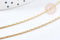 Collier Chaine Serpentine complète avec fermoir acier 304 inoxydable doré 1mm -46cm, création collier acier inoxydable, x1 G8792