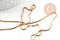 Chaine acier inoxydable doré IP 14 carats fantaisie, x1 mètre (G0148)