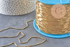 Chaine boule bambou laiton brut, chaine bijou, sans nickel, grossiste,1.5mm, x 5Mètres (G0067)