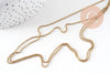 Chaine boule facettée laiton brut 1.5mm, x5mètres (G1638)