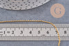 Chaine boule laiton doré lisse 1.5mm, fourniture créative,chaine boule, grossiste chaine,1.5mm,chaine dorée fine,x 5 mètres (G7981)