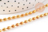 Chaine boule ovale fine laiton doré 4.6x3mm, x1 mètre (G10478)