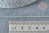Chaine boules facettées turquoise laiton doré 1.5mm, x5 mètres (G7833)