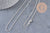 Chaine collier forçat très fine argent massif 0.8mm-45cm, x1 (G0702)