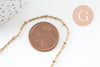 Collier Chaine complète avec fermoir acier inoxydable dorée satellite 1.5mm-45cm, x1 G9674