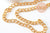 Chaine doré maille texturée aluminium doré 17mm, x1 mètre (G10594)