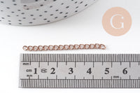 Chaine extension acier 304 inoxydable or rose IP 45-50mm, x5 (G10891)