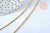 Chaine fine dorée fantaisie 14K, fourniture créative, chaine complète,chaine plaquée or,1.5 mm, 40cm, x1 (G5277)