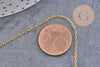 Chaine fine dorée forçat laiton dorée 1.5 mm, x5 mètres (G0788)