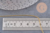 Chaine fine dorée forçat laiton dorée 1.5 mm, x5 mètres (G0788)