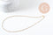 Collier Chaine fine dorée satellite 16K,chaine plaquée or 1 micron, chaine collier chaine complète,chaine dorée,1.5 mm, 40cm, x1 G0633