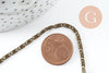 Chaine fine fantaisie myriade escargot fer bronze 2.5mm, x5 mètres (G9986)