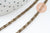 Chaine fine fantaisie myriade escargot fer bronze 2.5mm, x5 mètres (G9986)