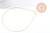 Chaine fine laiton doré serpent,chaine qualité, création bijoux, chaine complète,chaine dorée,1.5 mm, 43cm, x1 (G10114)