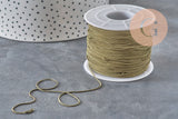 Bronze brass fine snake chain 1mm, x 5meters (G11334)