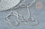 Chaine fine serpent laiton platine 1mm x1 mètre (G1420)