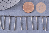 Chaine frange laiton metalgun, x 1 mètre (G5007)