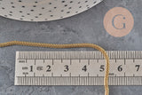 304 stainless steel golden lantern chain 2mm, x1 meter (G11333)