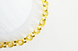 Chaine maille rolo aluminium doré 8mm,chaine collier pour création bijoux dorés x1mètre G4060