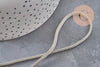 Chaine mesh serpent fer platine 4mm, x1 metre (G2320)
