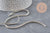 Chaine mesh serpent fer platine 4mm, x1 metre (G2320)
