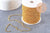 Chaine rollo fer doré 2.7 mm, x 5 mètres (G0264)