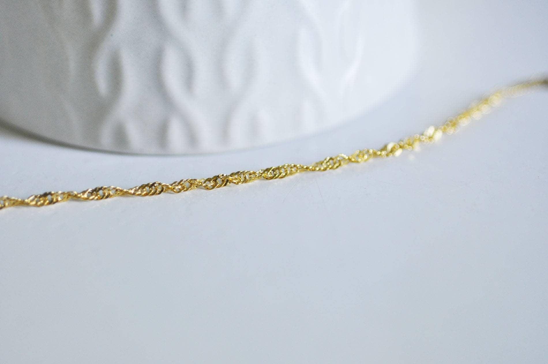 Chaîne à Maillons En Acier Pour Bijoux DIY - 2 Mm X 9 M - Or Et Argent - Pour Colliers, Bracelets, Créations Artisanales