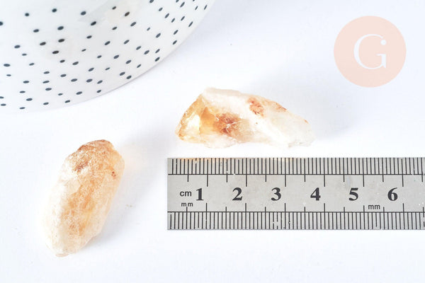 Citrine brute 30-50mm, pierre naturelle chauffée, pierre semi-précieuse,création bijoux, lithothérapie, la pierre G6844