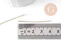 Clou tige tête boule acier 304 inoxydable doré 41mm, x20 (G6227)