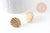 Clous-puces oreille coquillage acier 304 inoxydable dore 1 trou 21.5mm, la paire (G10286)