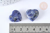 Cœur décoratif sodalite naturelle lithothérapie pierre 20mm, x1 (G7175)