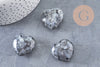 Coeur labradorite naturelle, labradorite naturelle roulée, pierre semi-precieuse, séance lithothérapie, 31mm, x1 G5615