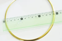 Collier Chaine acier dorée 14k serpent,sans nickel,chaine fantaisie,acier, chaine complète,6mm,45cm x1 (G5353)