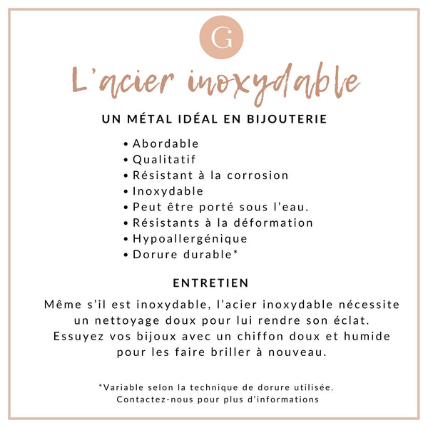 Collier Chaine complète acier dorée 14k feuille,chaine collier,sans nickel,acier doré, chaine complète,44.5m, x1 G0631