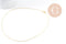 Collier Chaine complète collier laiton doré forçat 14K 1.5mm-40cm, x1 (G10115)