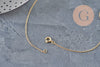 Collier Chaine fine avec fermoir dorée gold-filled 45.7cm x1 (G2617)