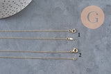 Necklace Fine chain with gold-filled clasp 45.7cm x1 (G2617)