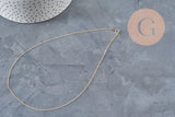 CollierChaine fine avec fermoir dorée gold-filled 45.7cm x1 (G2617)