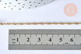 Collier chaine acier inoxydable doré 304 14k singapour 1.8mm/45cm, x1 (G1088)