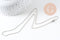 Collier collier chaine boule laiton platine facettes 1.2 mm/45cm, x1 (G5350)