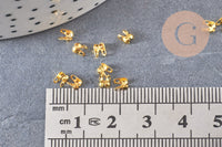 Connecteurs dorés avec trou 3mm, x 1gr (G2083)