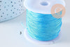 Metallic Blue Cord 4 shades polyester 0.8mm, metallic cord for jewelry, x1 meter (G10505)