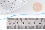Cordon Bleu Métallisé 4 nuances polyester 0.8mm, cordon métallisé pour bijoux, x1 mètre (G10505)