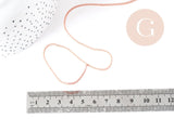 Cordon Polyester métal rigide vieux rose 2mm,création pour scrapbooking, x 1M G9003