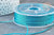 Cordon bleu turquoise Métallisé tressé polyester 1mm, cordon métallisé pour bijoux, x1 mètre G8170